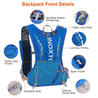 Sport Hydration Vest Running Backpack with 15oz, 50oz Water Bladder