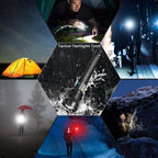 High Lumens Long Tactical Flashlight, Rechargeable Handheld Light