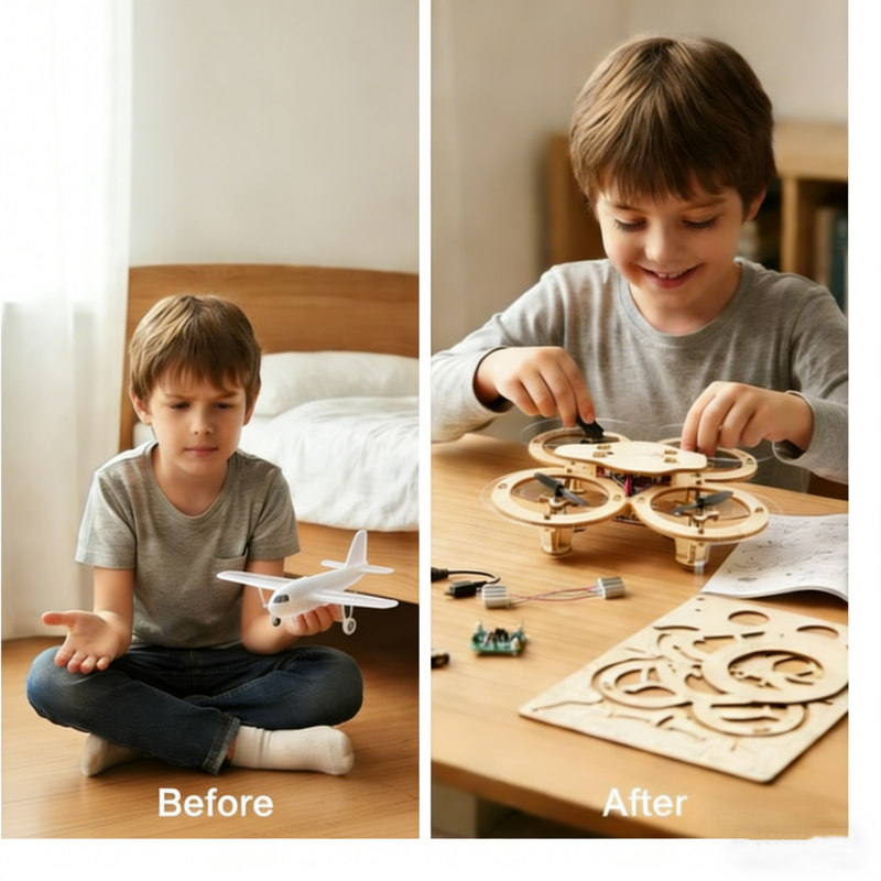 DIY Wooden Drone Building Kit