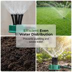 Precision Irrigation Sprinkler – 360° multi‑directional, custom spray patterns. Gentle on delicate plants. Save water, grow better.
