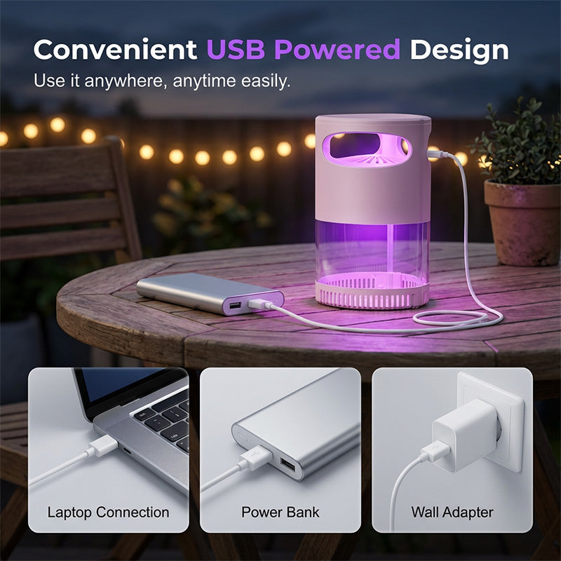 2026 HOT SALE UV Mosquito Killer Lamp – quiet, USB, chemical-free.