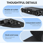 Car Seat Fan-Fast cooling, relieve driving stuffiness