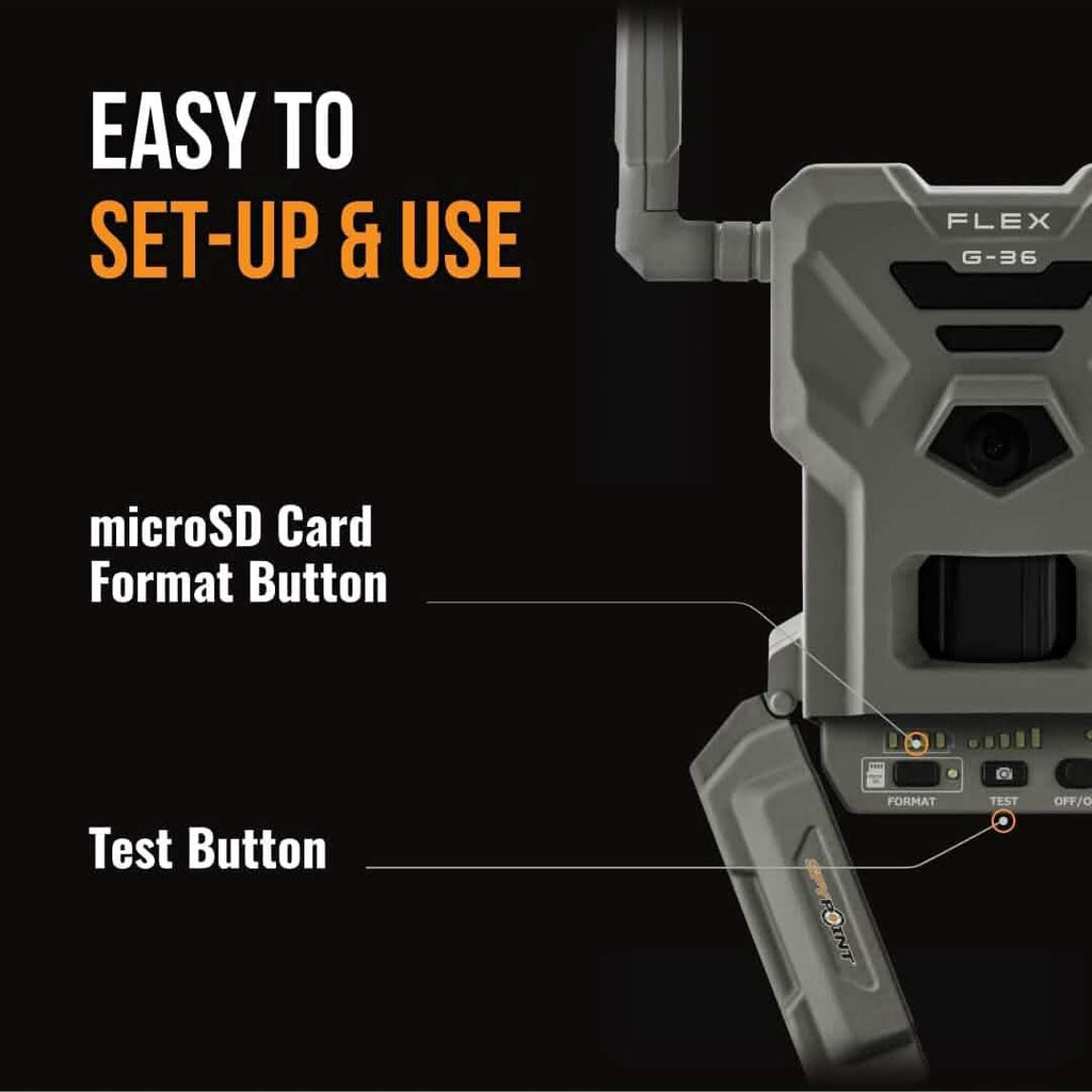 SPYPOINT Flex G-36 Cellular Trail Camera, 36MP Photos and 1080p Videos w/Sound (Refurbished)