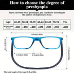 Square Magnetic Neck Fashion Reading Glasses