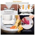 Square Toilet Seat with Grip-Tight Seat Bumpers