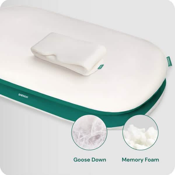 Stack Pillow with Dual Layers Balance, Adjustable Height, Suitable for All Sleeping Positions