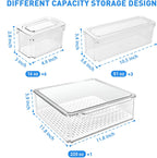 Stackable Food Containers for Fridge, Set of 10 - FridgeMaster