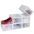 Stackable Shoe Storage Bin Transparent Dustproof