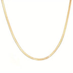 Stainless Steel Blade Unisex Flat Snake Clavicle Chain