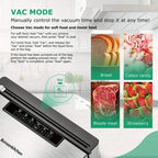 Stainless Steel Food Vacuum Sealer with Built-in Cutter