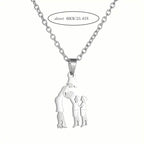Stainless Steel Heartfelt Mother-Daughter-Son Necklace