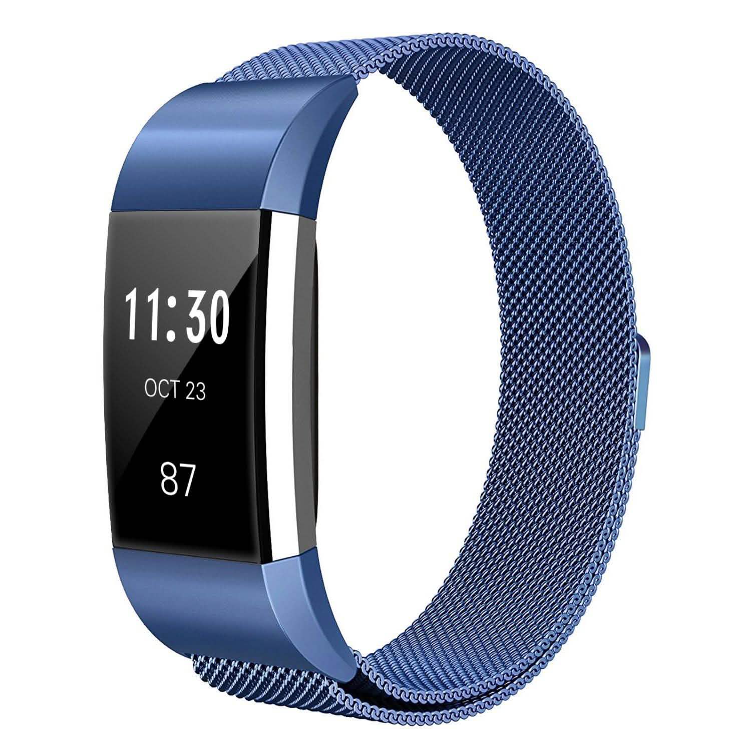 Stainless Steel Mesh Milanese Loop Band for Fitbit Charge 2