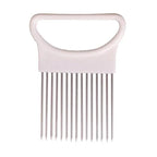 Stainless Steel Onion Needle Fork Vegetable Fruit Slicer