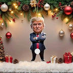Standing Trump Acrylic Ornament Christmas Tree Hanging Decor