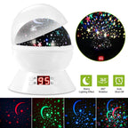 Star Moon LED Projector Lamp Kids Night Light
