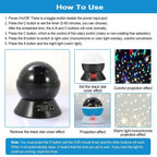 Star Moon LED Projector Lamp Kids Night Light