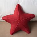 Hand-Knit Starfish Decorative Pillow