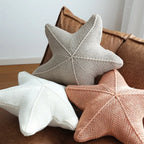 Hand-Knit Starfish Decorative Pillow