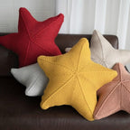 Hand-Knit Starfish Decorative Pillow