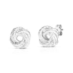 Sterling Silver Love Knot Earring
