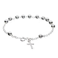 Sterling Silver Rosary Bracelet