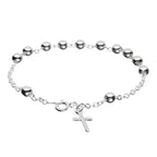 Sterling Silver Rosary Bracelet