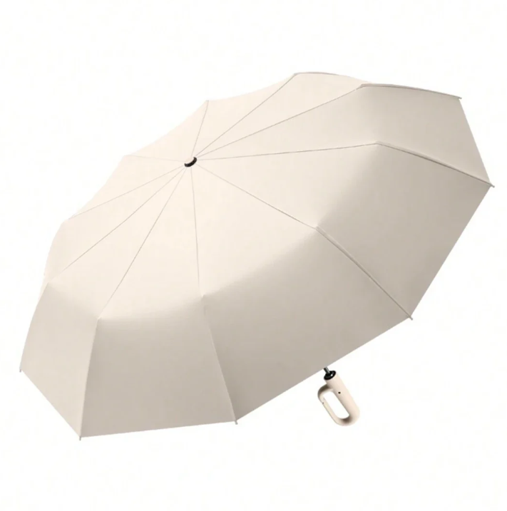 Wind-Resistant Umbrella with Reflective Band