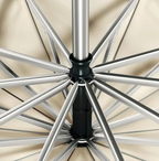 Wind-Resistant Umbrella with Reflective Band
