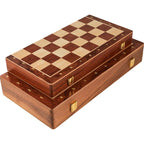 STRATEGIQON – Premium chess set made of wood with classic, foldable walnut wood board