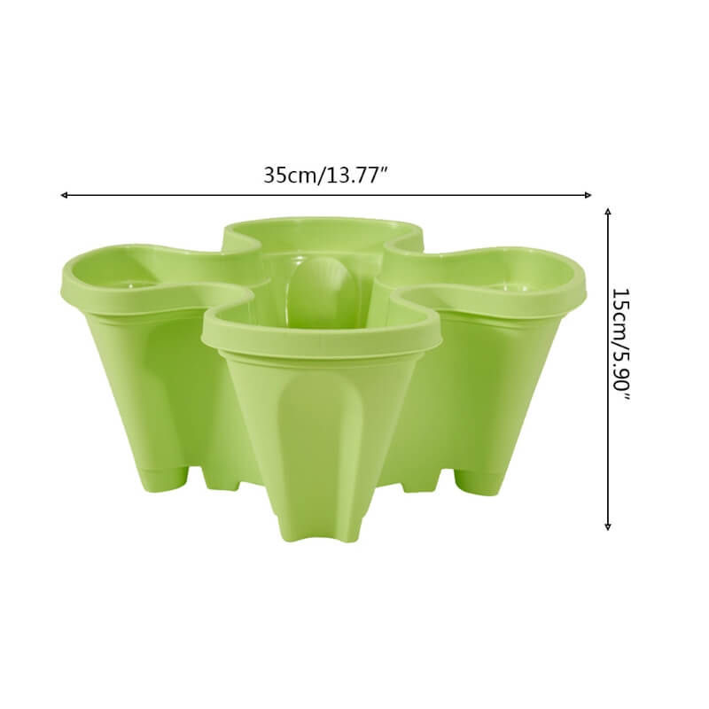 Vertical Stackable Planters - 4 Tier Garden Pots