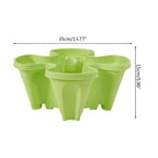 Vertical Stackable Planters - 4 Tier Garden Pots