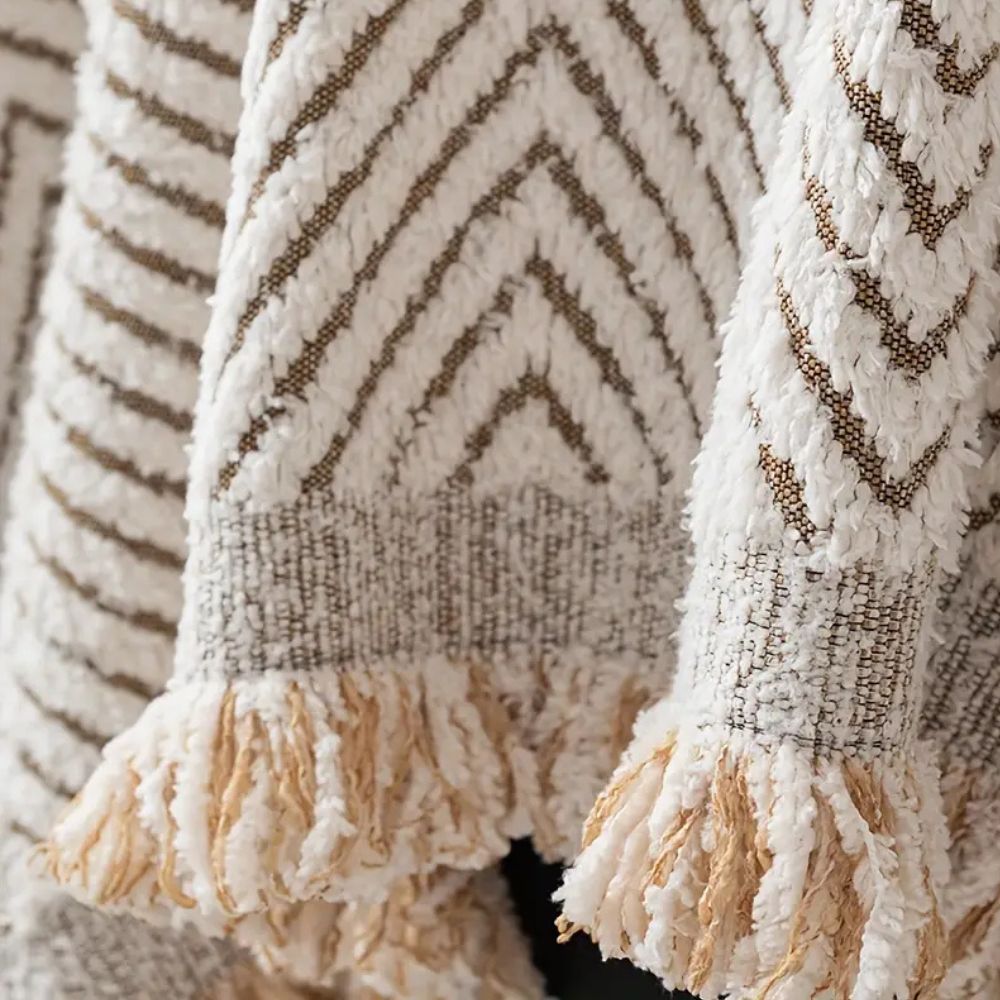 Striped Herringbone Sofa Protector