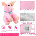 Stuffed Plush Pig Doll Pick-a-Boo Animated Toy