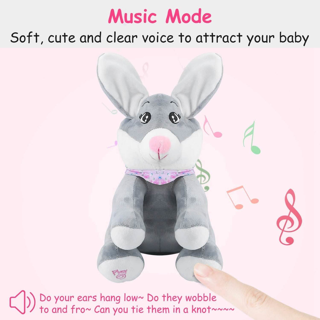 Stuffed Plush Rabbit Doll Toy Animated Talking and Singing