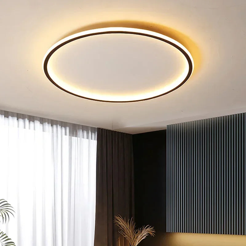 Modern Nordic-Inspired Circular Flush Mount Ceiling Light