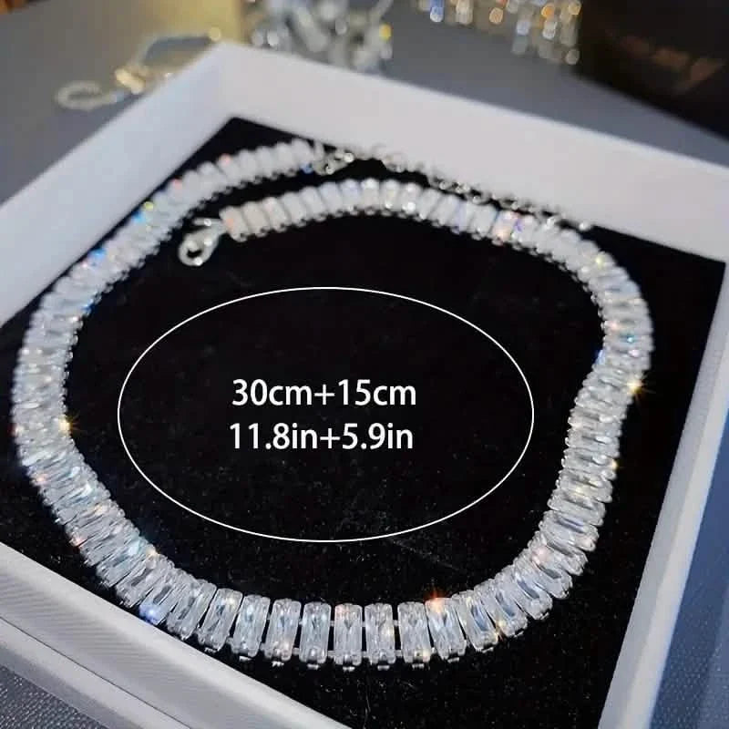 Stylish Charming Thick Tennis High Quality Sparkling Women's Jewelry