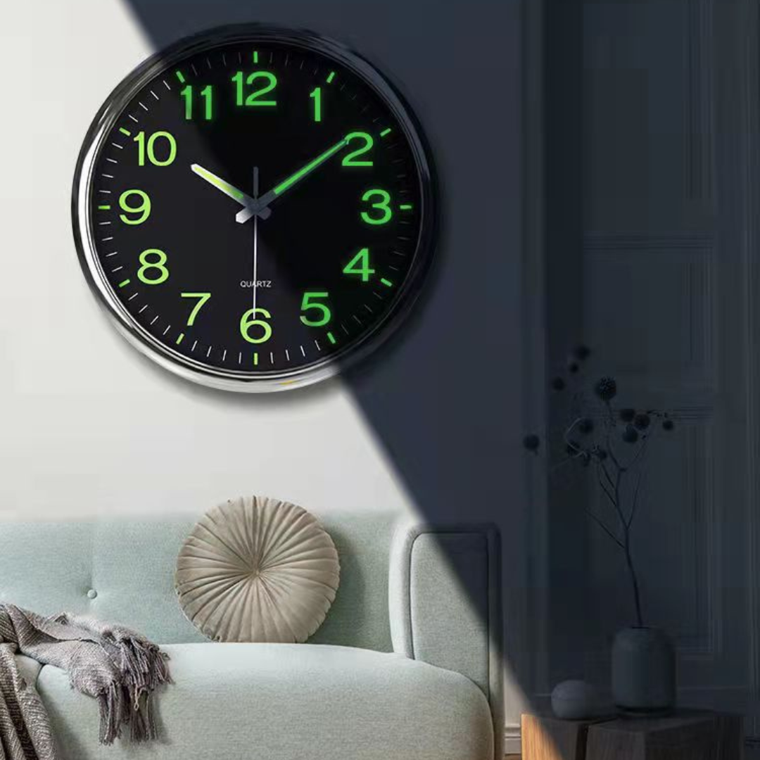 Large Illuminated Wall Clock Treviq - 30cm Diameter