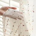 Sugar Bean Embroidered Tulle Curtain