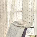 Sugar Bean Embroidered Tulle Curtain