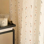 Sugar Bean Embroidered Tulle Curtain