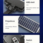 Super Bright 360 LED 3 Speed Double Row Solar Light