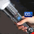 Super Bright Rechargeable Long Beam Flashlight