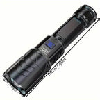 Super Bright Rechargeable Long Beam Flashlight