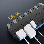 Superdanny 18 AC Outlets Surge Protector Power Strip with 2 USB C and 2 USB A Ports