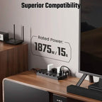 Superdanny 18 AC Outlets Surge Protector Power Strip with 2 USB C and 2 USB A Ports