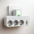Surge Protection Power Strip USB Outlets Wall Mount