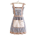Floral Print Cotton Kitchen Apron