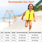 Swim Vest for Kids Float Jacket with Adjustable Crotch Strap