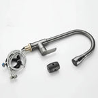 SWIVELUX faucet: Retractable spray, 360° swivel, modern design