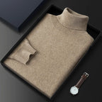 Sylvara 100% Pure Cashmere Turtleneck Sweater for Men